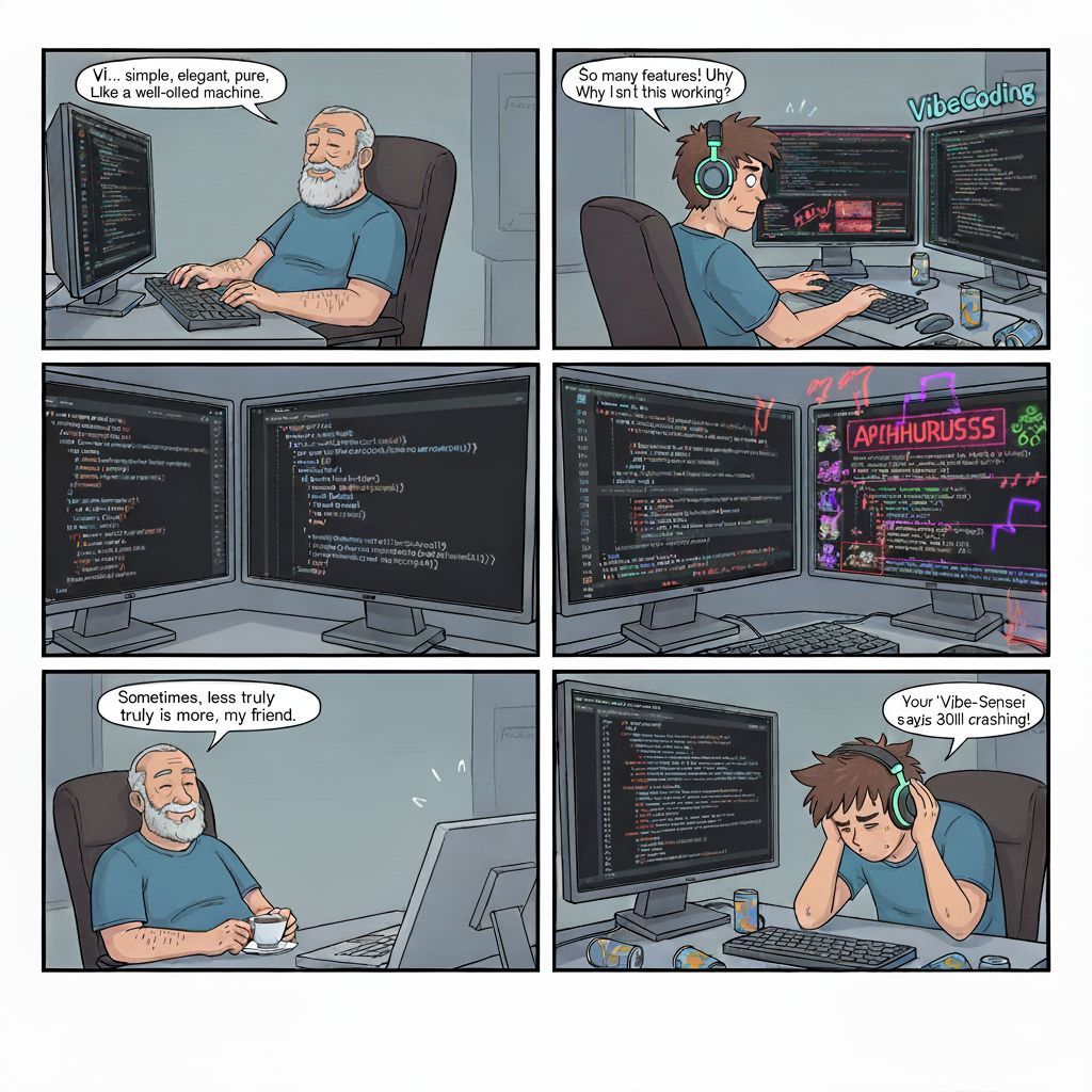 VI vs Vibe Coding